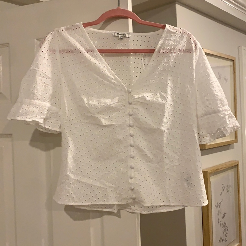 Madewell White Blouse